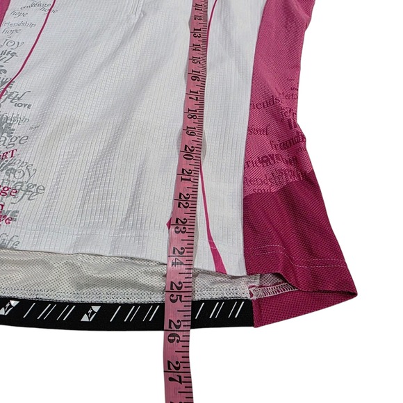 Specialized Cycling Jersey Womens White Maroon M Full Zip Colorblock Stretchy - Picture 12 of 13